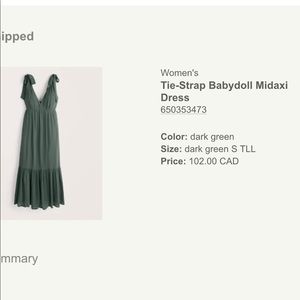 New with tags Abercrombie maxi dress